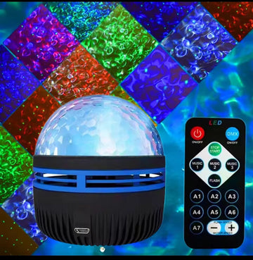 USB Galaxy Projector Aurora 5V Night Light 360° Rotating RGB light