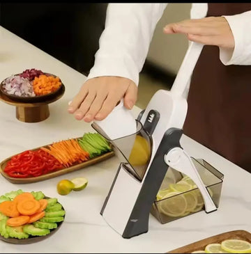 5-in-1 Multi-Functional Vegetable & Fruit Slicer with 40 Thickness Adjustments