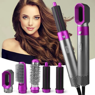 5-in-1 Hair Dryer Brush for Curling, Straightening & Volume